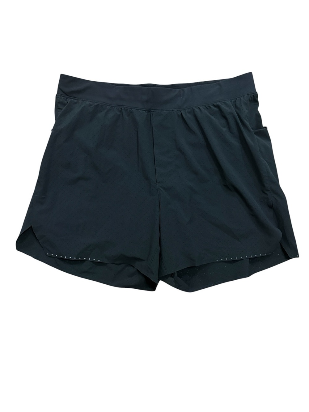 Lululemon Fast Free Lined Running Short 5" Black Size Large Reflective Pockets